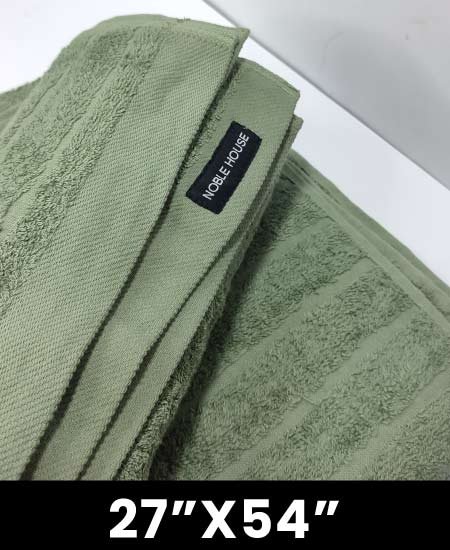 Bath Towel Elegant Natural Green