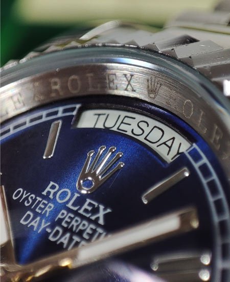 Rolex watch Day-Date Men's Watch White Gold Blue Dial 228239