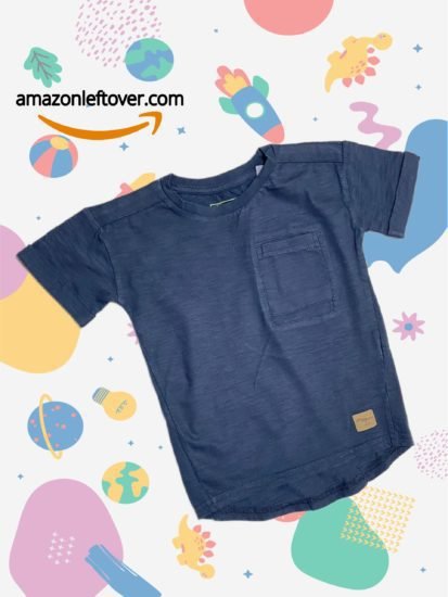 Kids Boys T-shirt Blue Pocket