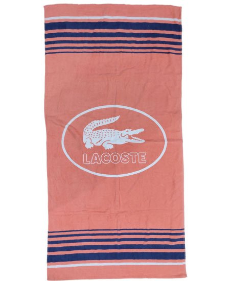 Bath Towel Lacste Pink - Image 3