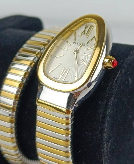 Bvlgari Snake Watch White