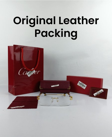 Cartier Golden Wood Power Glasses Frame-CRT23 - Image 2