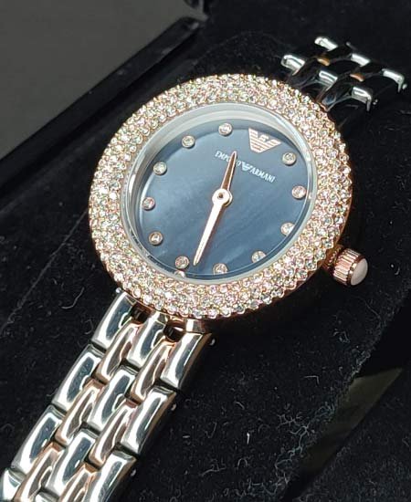 Emporio Armani Women Watch Black AR11355 Two Tune