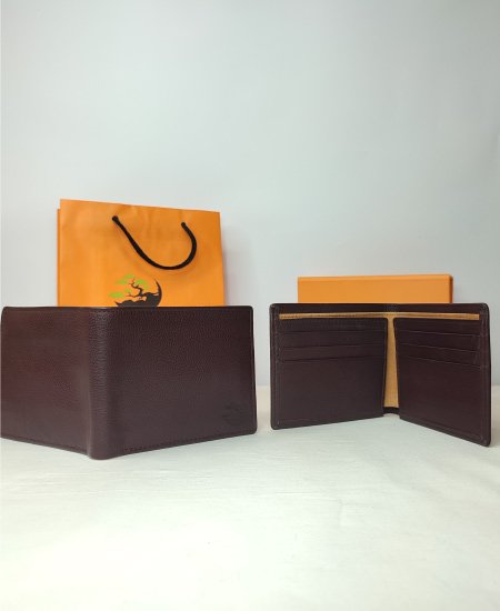 Jungle Tree Mehroon Brown Leather Wallet