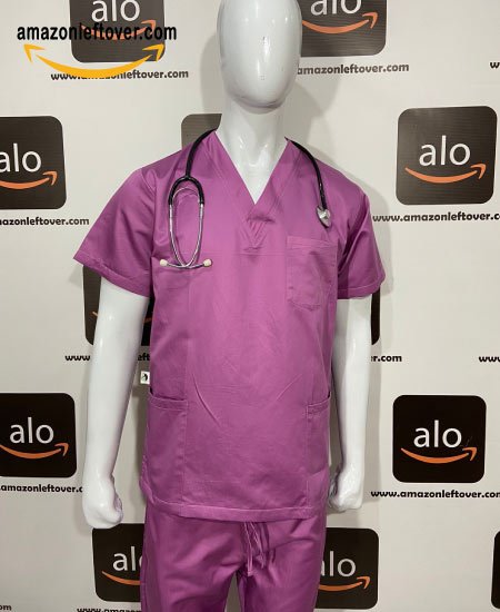 Doctor Scrubs Suit Elegant Purple