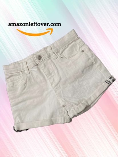 Kids Denim Shorts Snow White