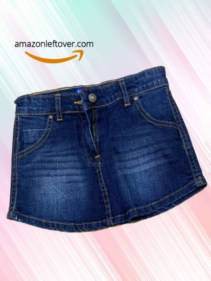 Girls Denim Shorts Skirts Blue