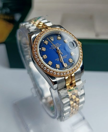 ROLEX Women Watch DATEJUST LADY 69173 Royal Blue DIAMOND DIAL