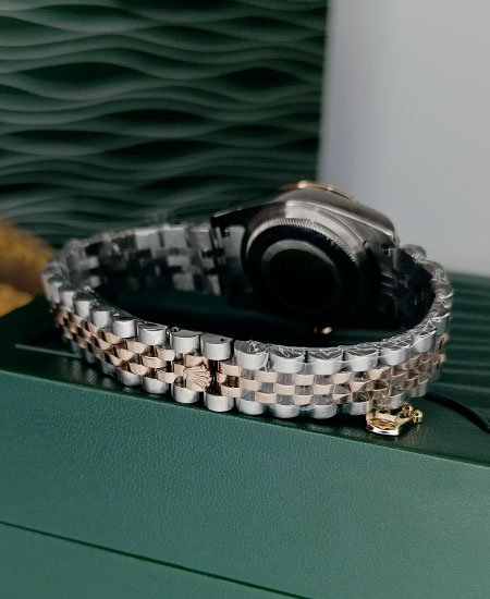 ROLEX Women Watch DATEJUST LADY 69173 Olive Green DIAMOND DIAL - Image 5