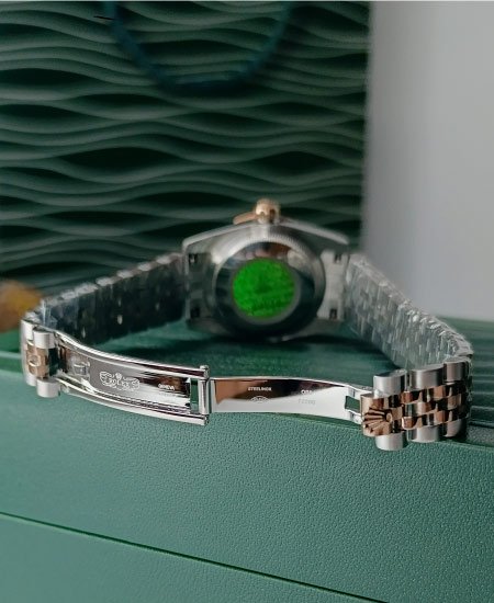 ROLEX Women Watch DATEJUST LADY 69173 Olive Green DIAMOND DIAL - Image 4