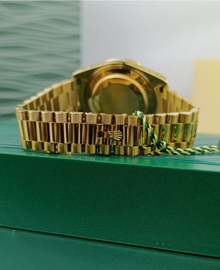 Rolex Day-Date with Carnelian Dial Oyster bezel Watch 128238-0088 - Image 7