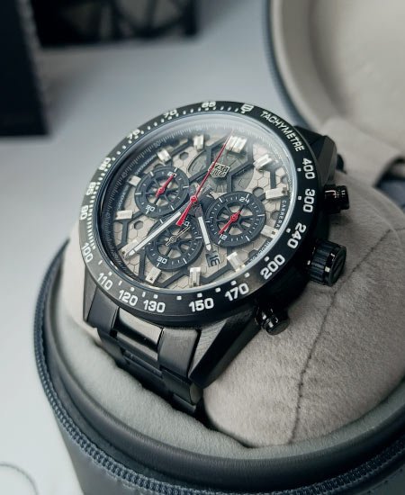 TAG Heuer Watch Carrera Tachymetre Black