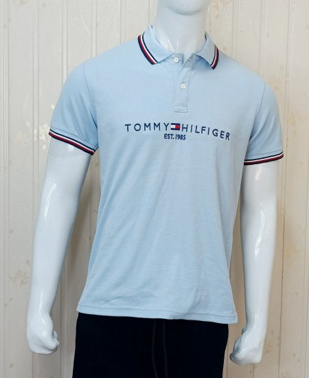 1.1 Tommy Hilfiger Ice Blue Polo Shirts