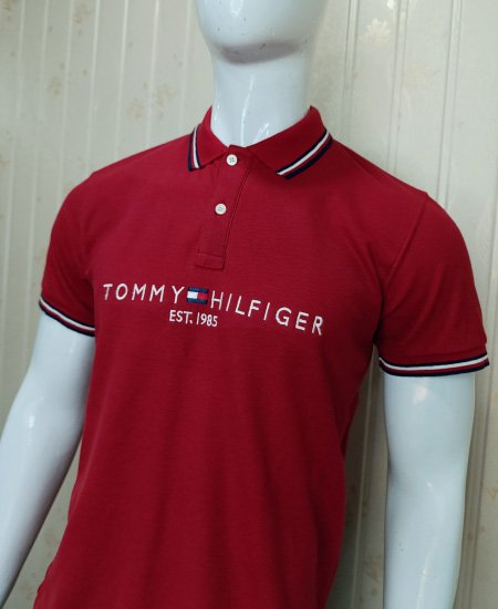 1.1 Tommy Hilfiger Red Polo Shirts