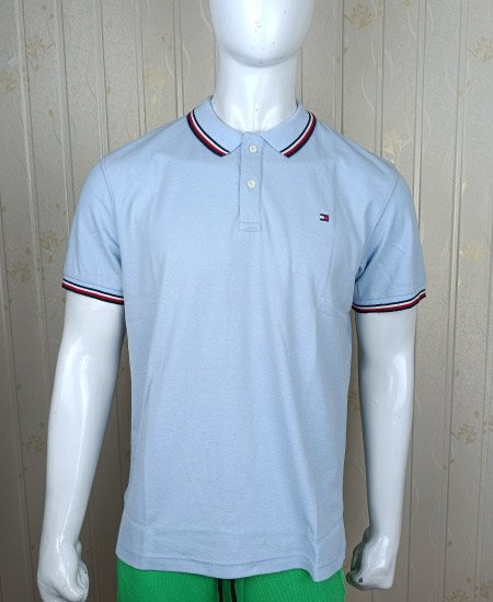 Tommy Hilfiger Sky Blue Polo Shirt - Image 4