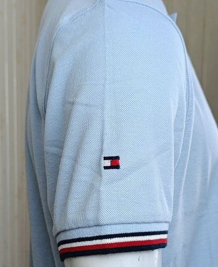Tommy Hilfiger Sky Blue Polo Shirt - Image 7
