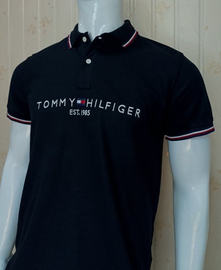 1.1 Tommy Hilfiger Black Polo Shirt