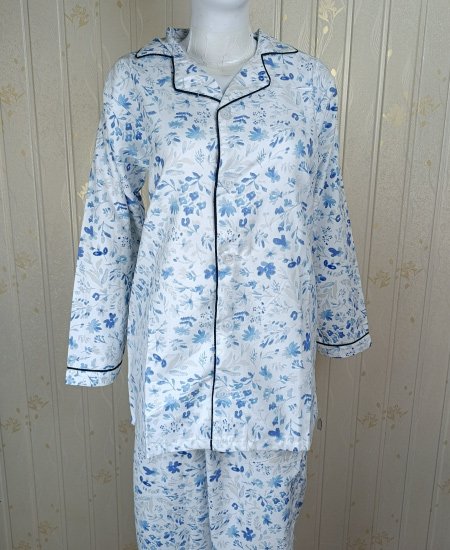 Zara Ladies Night Suit Blue Flaura