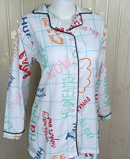 Zara Ladies Night Suit Happy Night