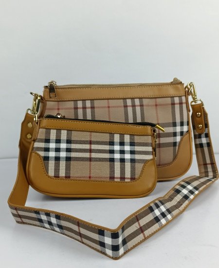 Burberry 2PC Handbag Brown