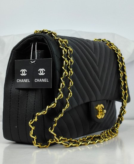 CHANEL Chevron Classic Flap shoulder Handbag