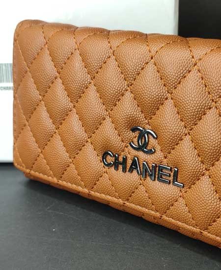 CHNL Caramel Brown Ladies Wallet