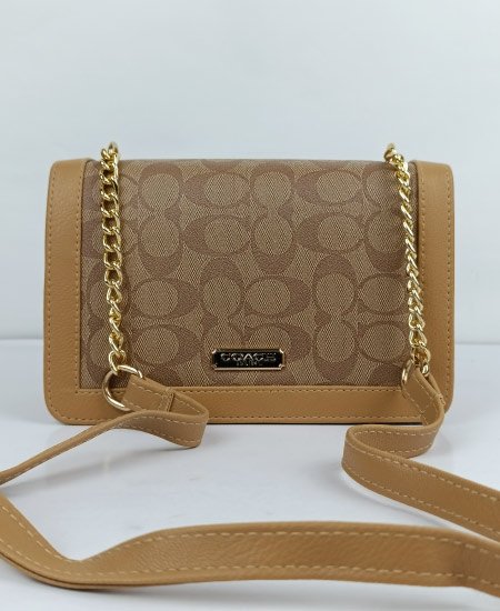 Coach Handbag Chocolate Brown - Image 3