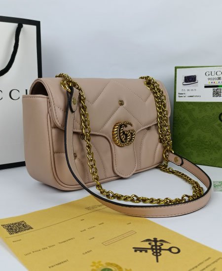 GUCCI Handbags Coffee Pink
