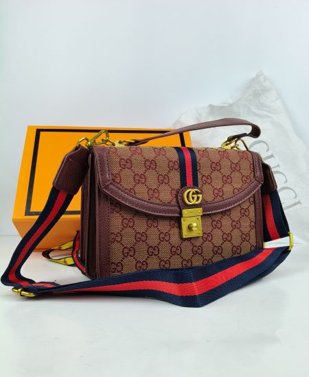 GUCCI Wine Red Handbag