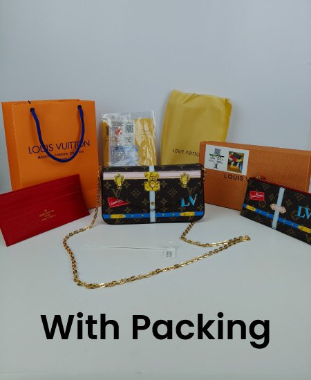 LV Ladies Hand Carry 3Pc Red