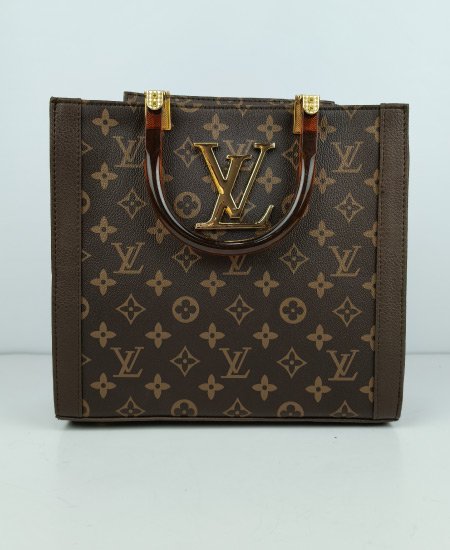 LV Tote Handbag Brown 009 - Image 3