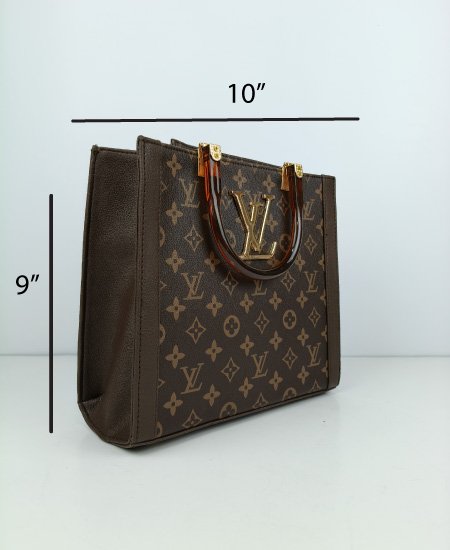 LV Tote Handbag Brown 009 - Image 2