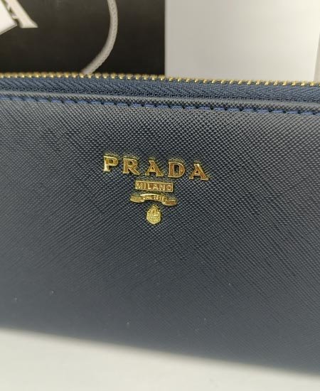 Prada Ladies Wallet Blue