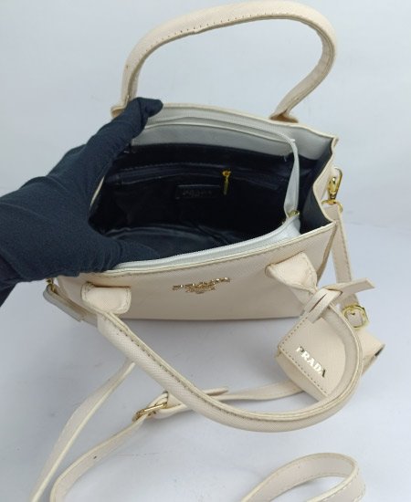 Prada Off-White Handbag - Image 7