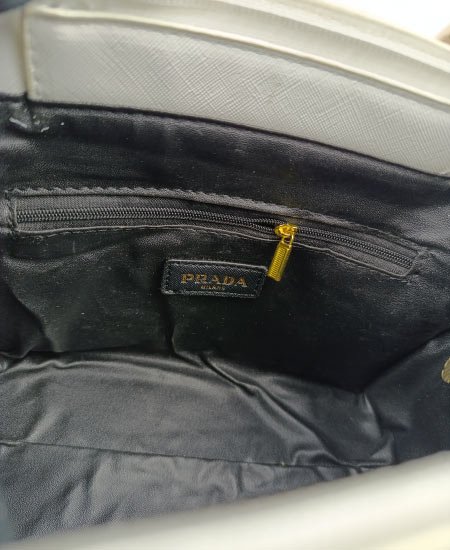 Prada Off-White Handbag - Image 6