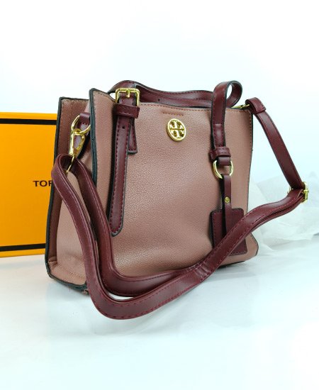 Tory Burch Coffee Pink Handbag