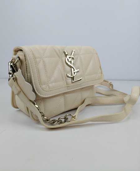 YSL Caramel White handbag