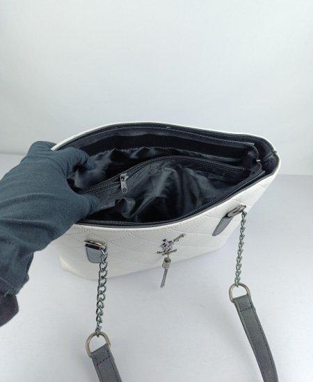 YSL White Handbag 007 - Image 3