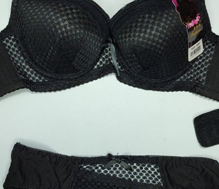 2-PC Sushiyi Black Bra 34