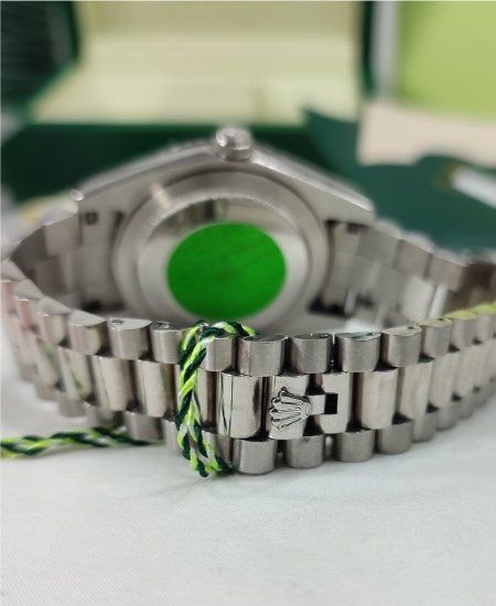 Rolex watch Day-Date Men's Watch White Gold Blue Dial 228239 - Image 6