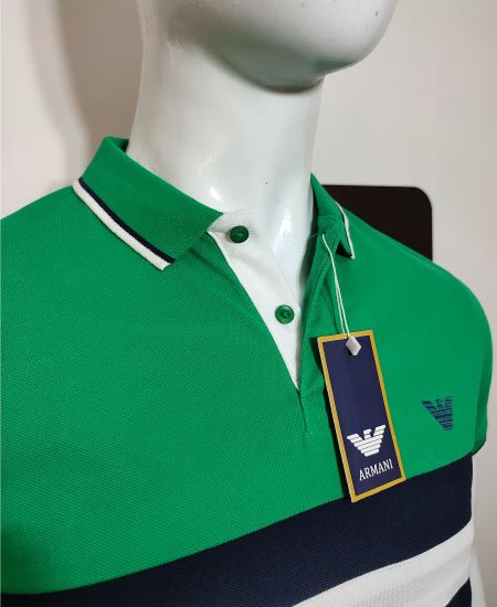Armani Polo Shirt Green - Image 3