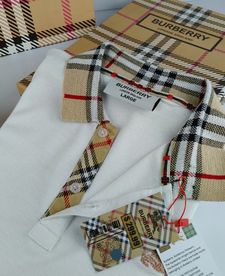 Burberry Snow White Polo Shirt P1