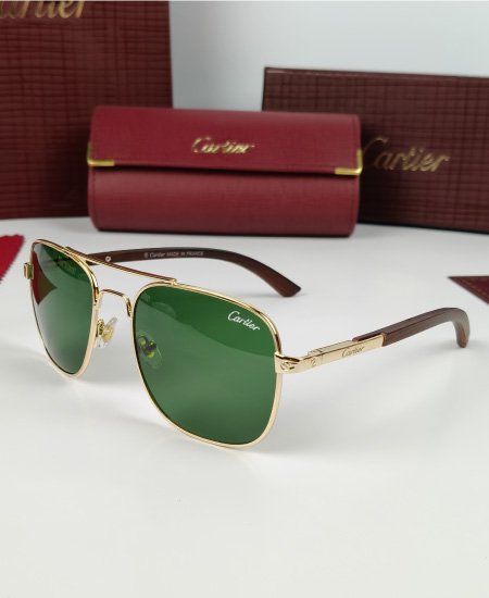 Cartier Luxury Sunglasses Golden CRT27