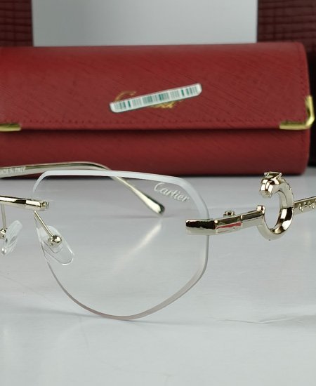 Cartier Power Glasses Silver Iconic Leopard