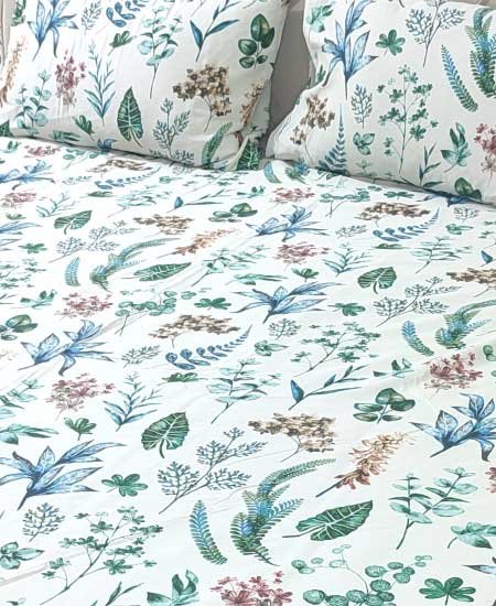 Cotton Satin Bedsheet TC-240 Jungle Tree - Image 2