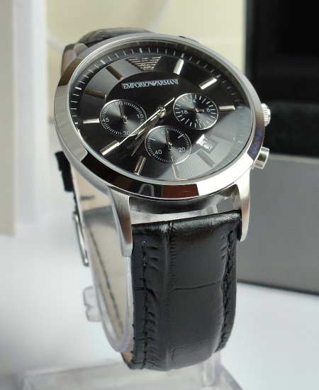 Emporio Armani Black Dial Watch AR2447