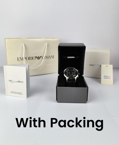 Emporio Armani Black Dial Watch AR2447 - Image 2