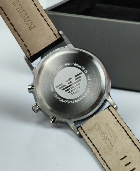 Emporio Armani Black Dial Watch AR2447 - Image 4