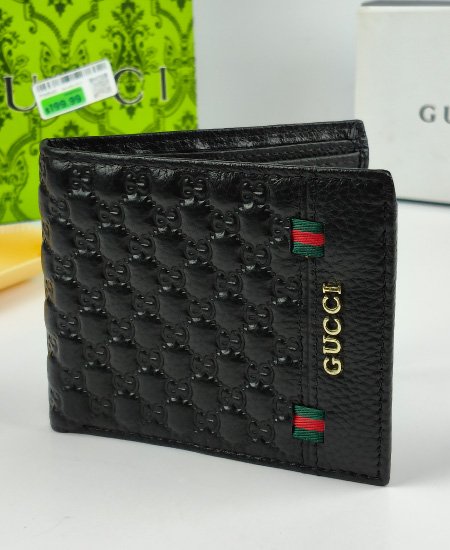 Gucci Leather Men's Wallet Black - Image 3