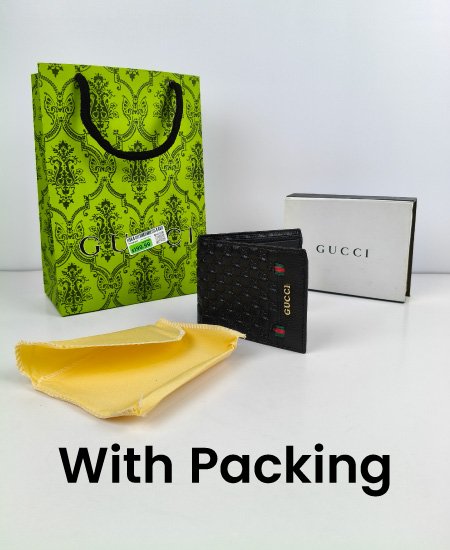 Gucci Leather Men's Wallet Black - Image 2